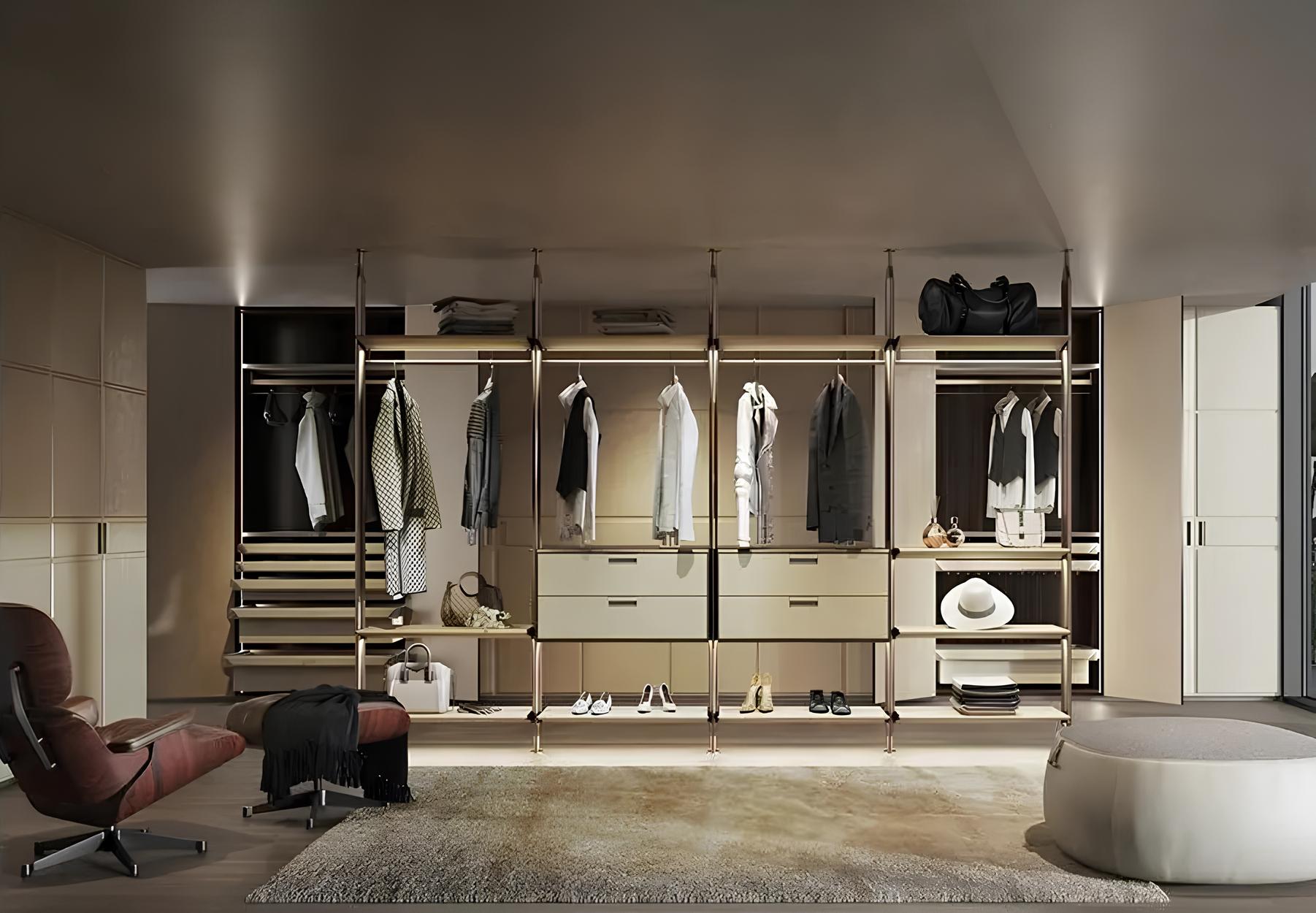 Aluminum Bedroom Wardrobe