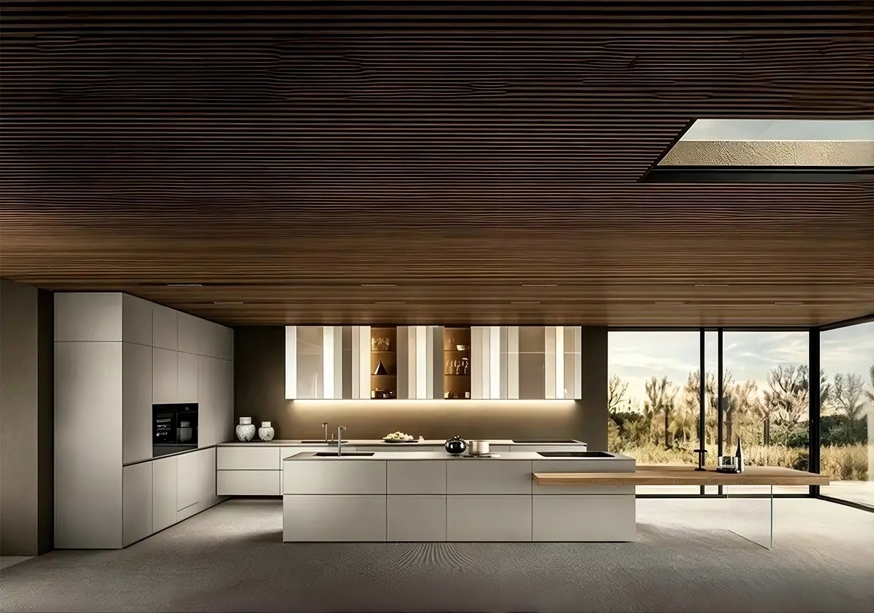 Custom Aluminum Folding Tall Wall Kitchen Cabinet