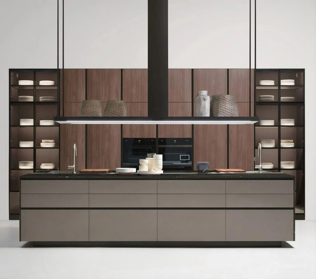 Built-In Laminate Kitchen Cabinet