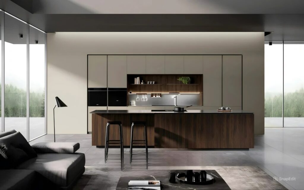 Wall-Mounted Laminate Kitchen Cabinet