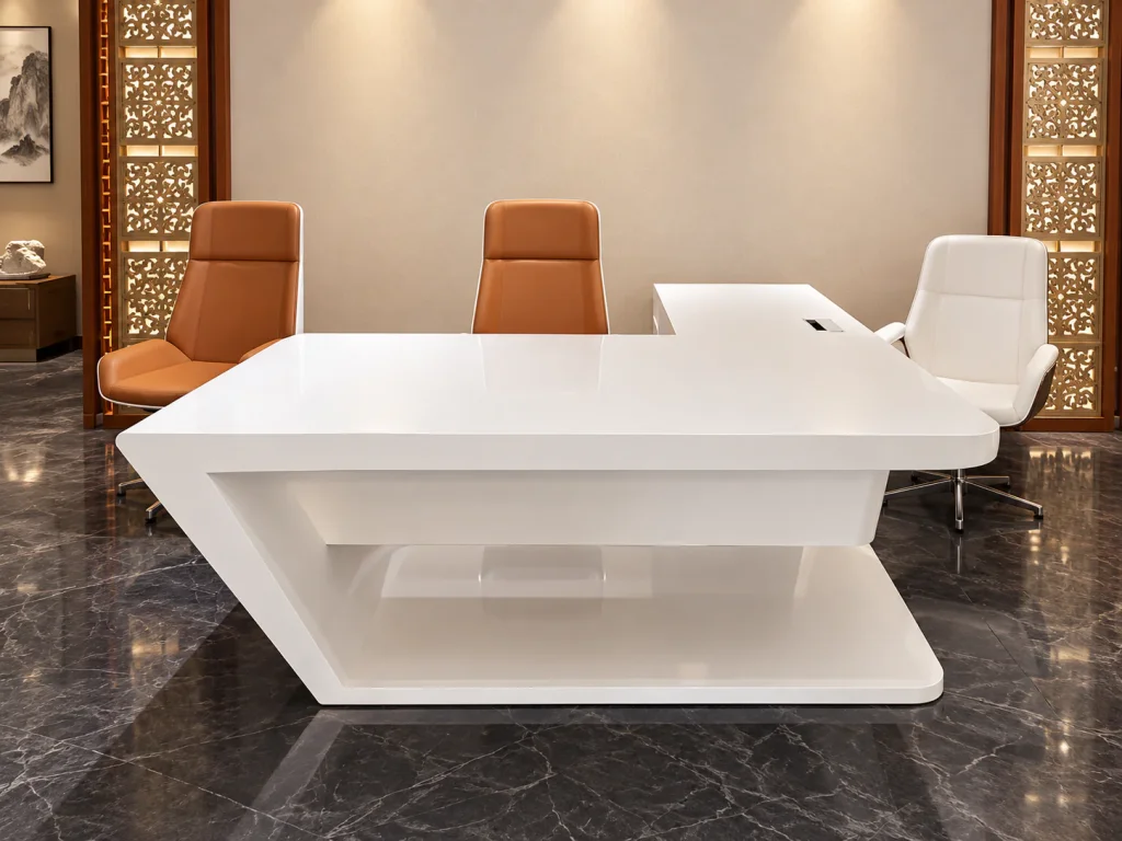 Curved Executive Desk with Side Return