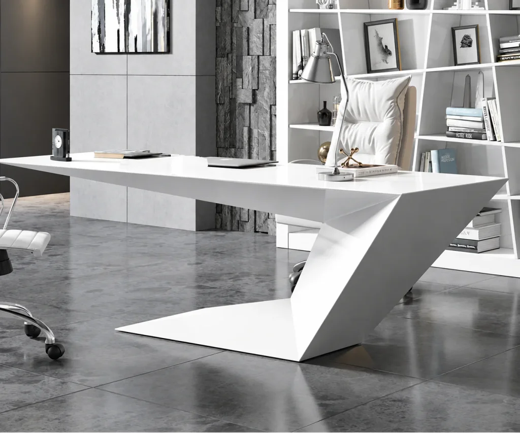 Geometric Z-Leg Office Desk