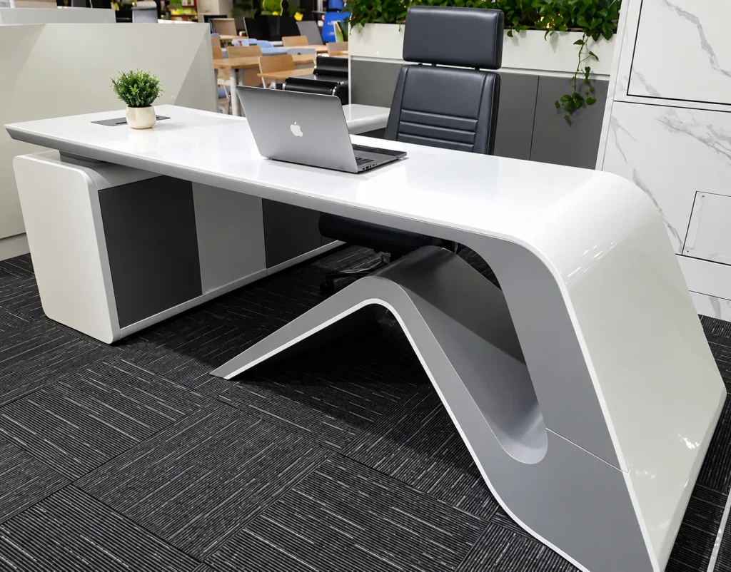 Wave-Leg Executive Office Desk
